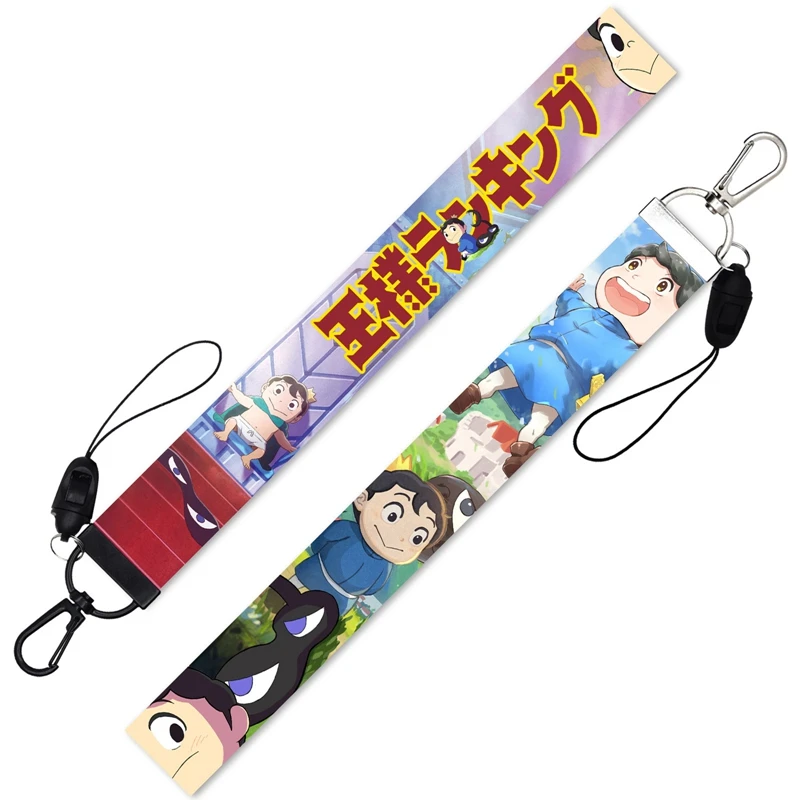 

Anime Ranking Of King Lanyards Cartoon Figure Bojji Neck Strap Lanyard for Keys Phone Keychain Holder Hanging Rope Fans Gift