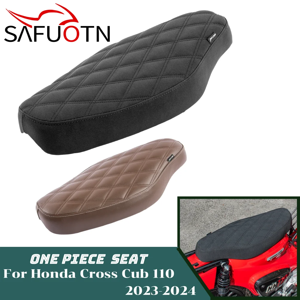 Слитная Подушка на сиденье в стиле ретро для Honda Cross Cub 110 CC110 2023 2024 Cub110 чехол