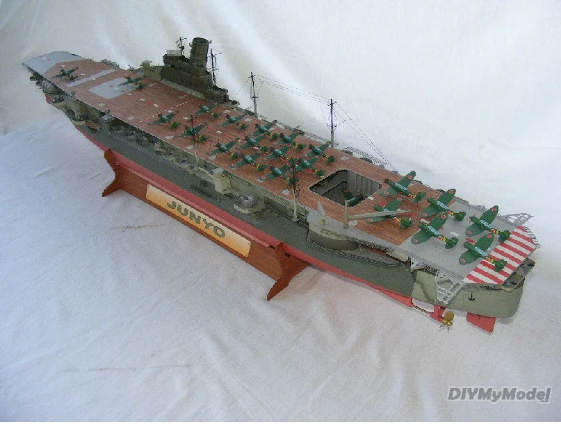 

DIYMyModeI Japanese aircraft carrier Falcon DIY Handcraft Paper Model Kit HandmadeToy Puzzles Gift Movie prop