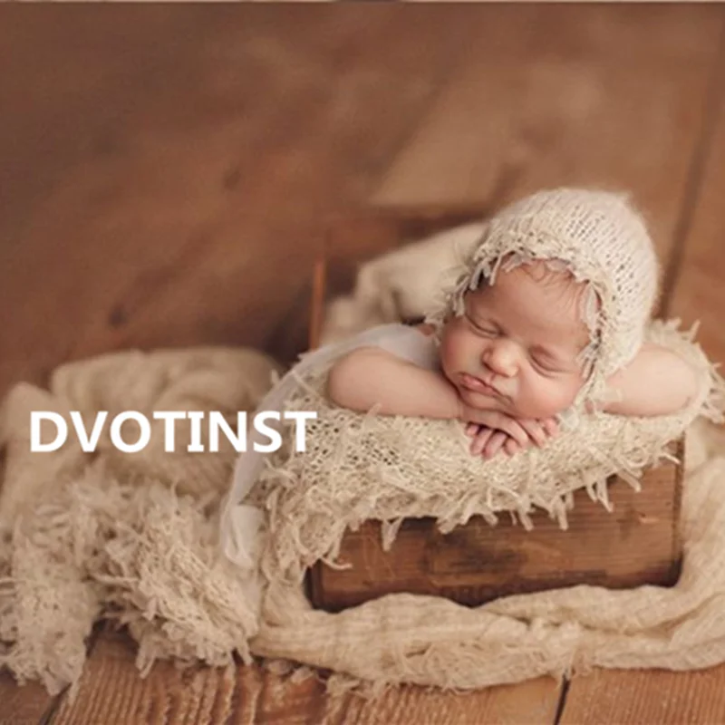 Dvotinst Newborn Photography Props Baby Girls Boys Mohair Bonnet Cute Mini Hat Fotografia Accessorio Studio Shoots Photo Props