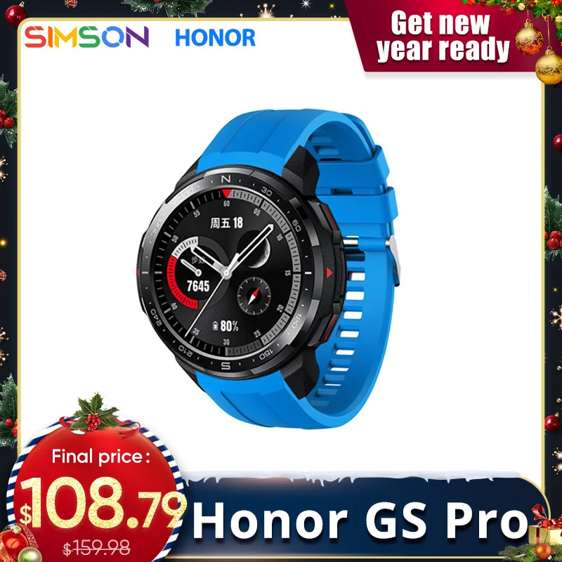 

Honor Watch GS Pro Smart Watch SpO2 Smartwatch Heart Rate Monitoring Bluetooth Call 5ATM Sports Watch for Men
