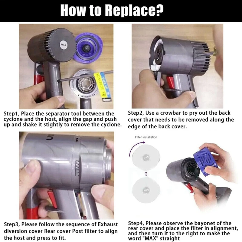 Задняя крышка двигателя + фильтр комплект предварительных фильтров пластиковые