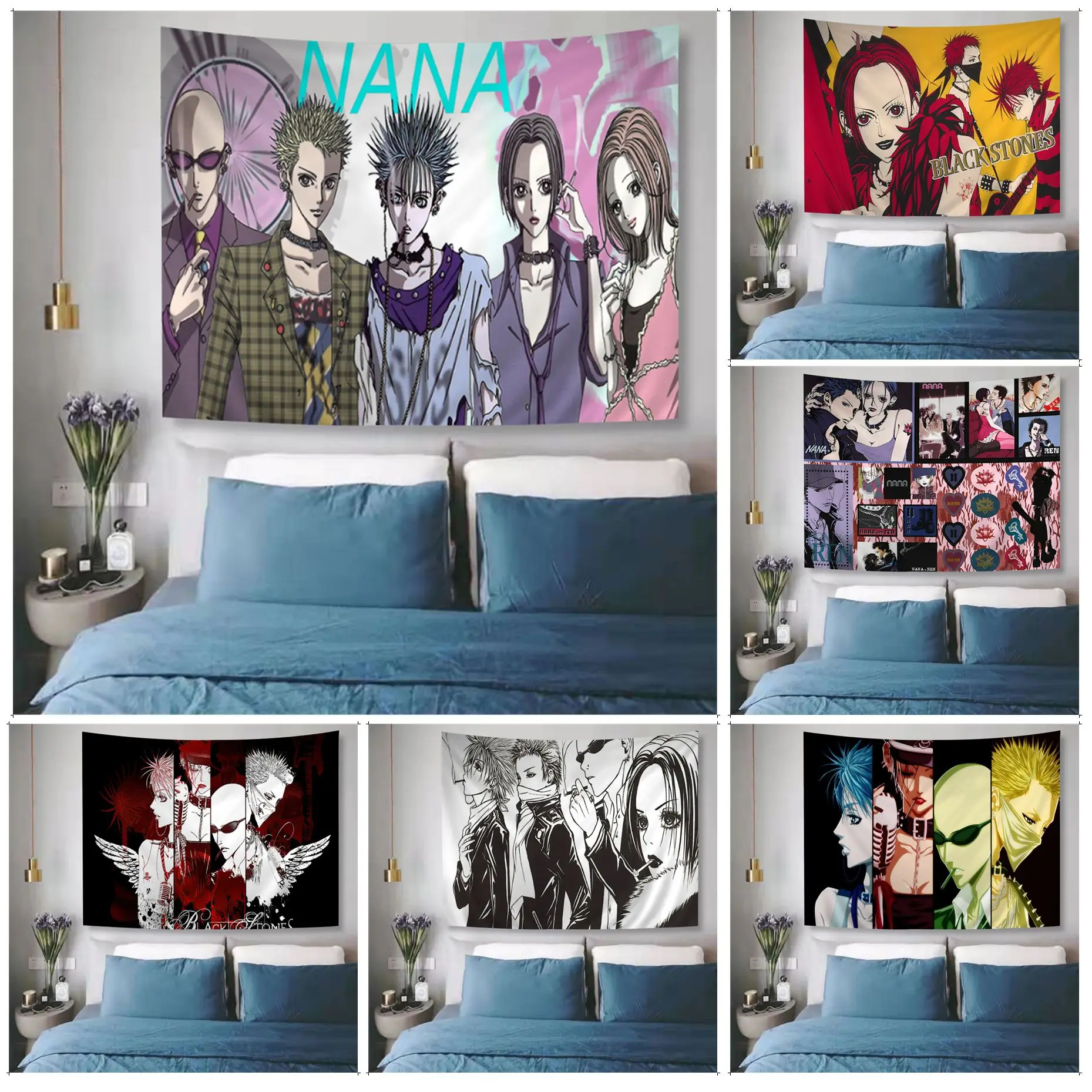 

NANA anime DIY Wall Tapestry Home Decoration hippie bohemian decoration divination Wall Hanging Sheets