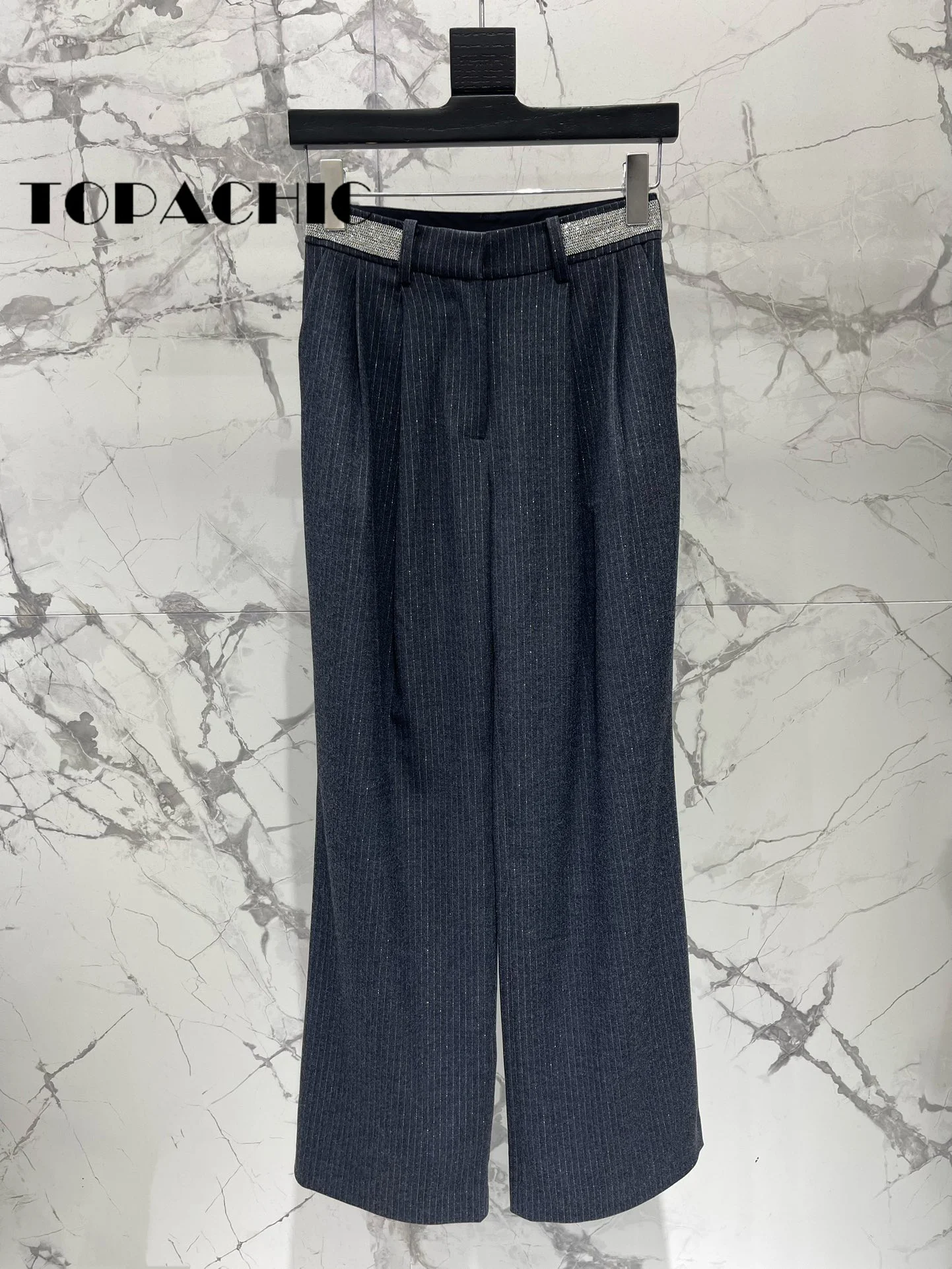 11.7 TOPACHIC-Женский яркий шелковый полосатый комплект из 4 предметов: пиджак с