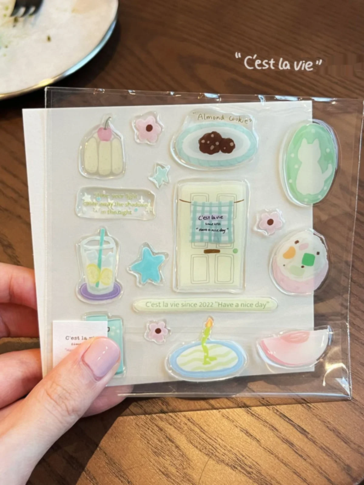 

3D наклейки капли мультфильм