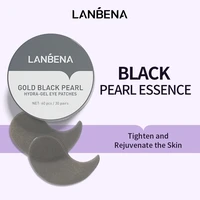 lanbena eye mask collagen gold black pearl eye patches gel repaire wrinkle lighten skin remove eye bag