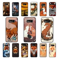 babaite sly fox phone case for samsung note 5 7 8 9 10 20 pro plus lite ultra a21 12 02