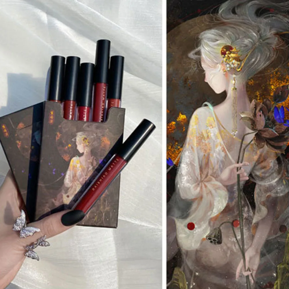 5 шт./набор матовая помада для губ