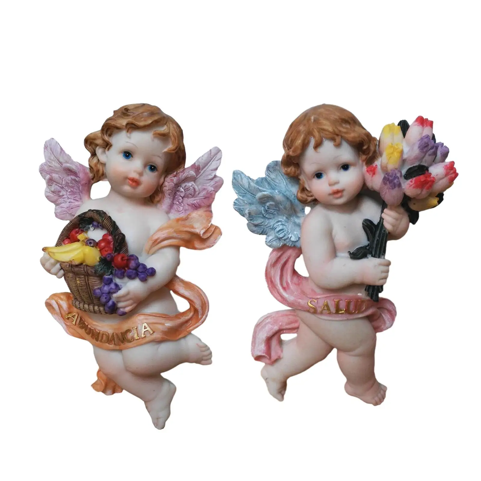 

Настольная Статуэтка ангела, декоративная статуэтка, статуэтка ручной росписи, статуэтка религиозного ангела для спальни, полка, настольное украшение для офиса