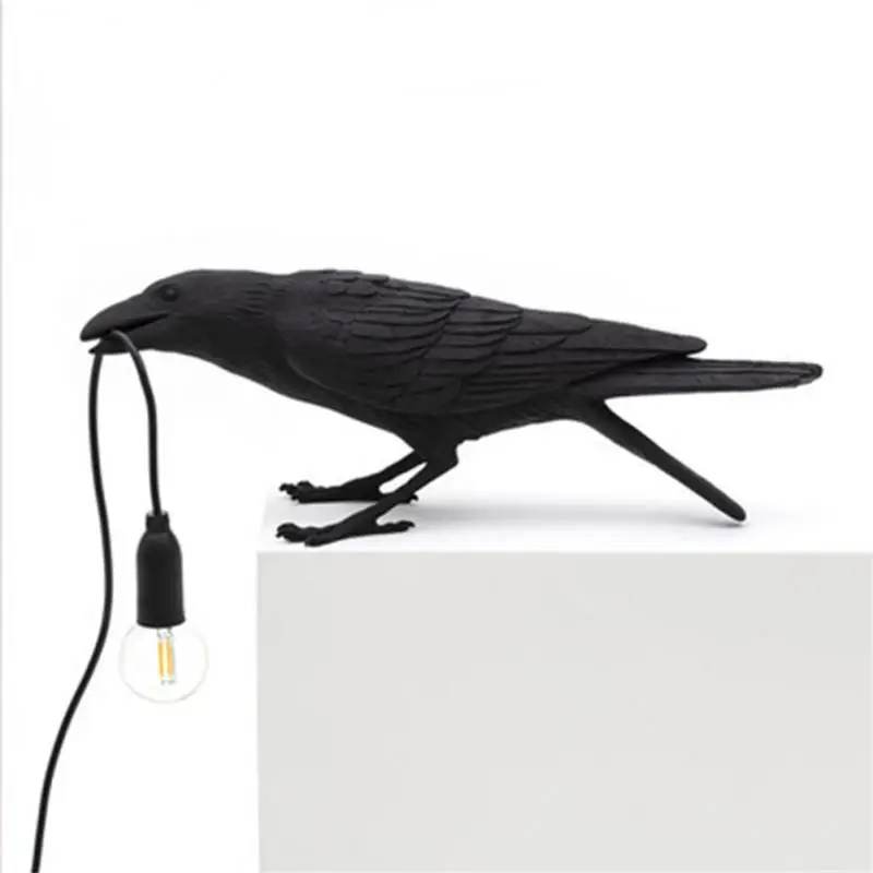 

Auspicious Bird Wall Lamp Decoration Bedroom Bedside Animal Shape Resin Decorative Nightlight Personality Creative Bird Shape