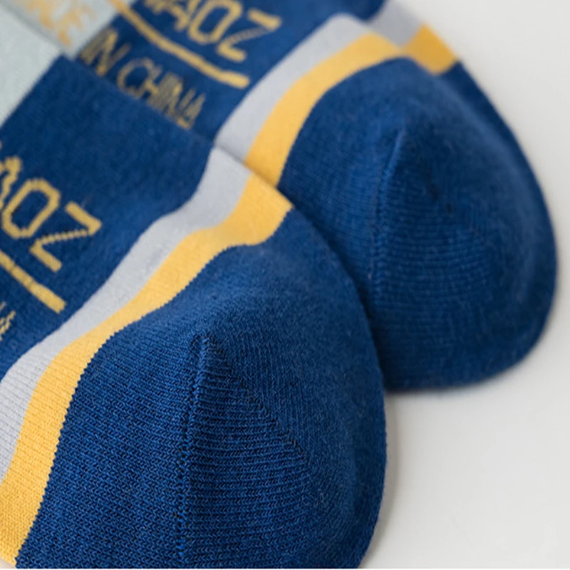 New Style 5 Pairs Women&Men Casual Fashion Cotton Contrast Color Socks for Spring and Summer