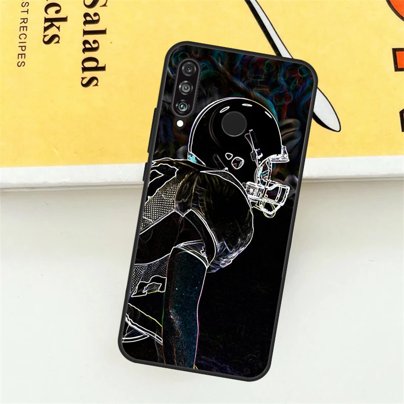 Чехол для американского футбола Huawei P30 P20 P40 Lite Nova 11 Pro 9 10 SE 5T 3i 7i 11i Y60 Y70 Y90 Y61 Y91 Cover