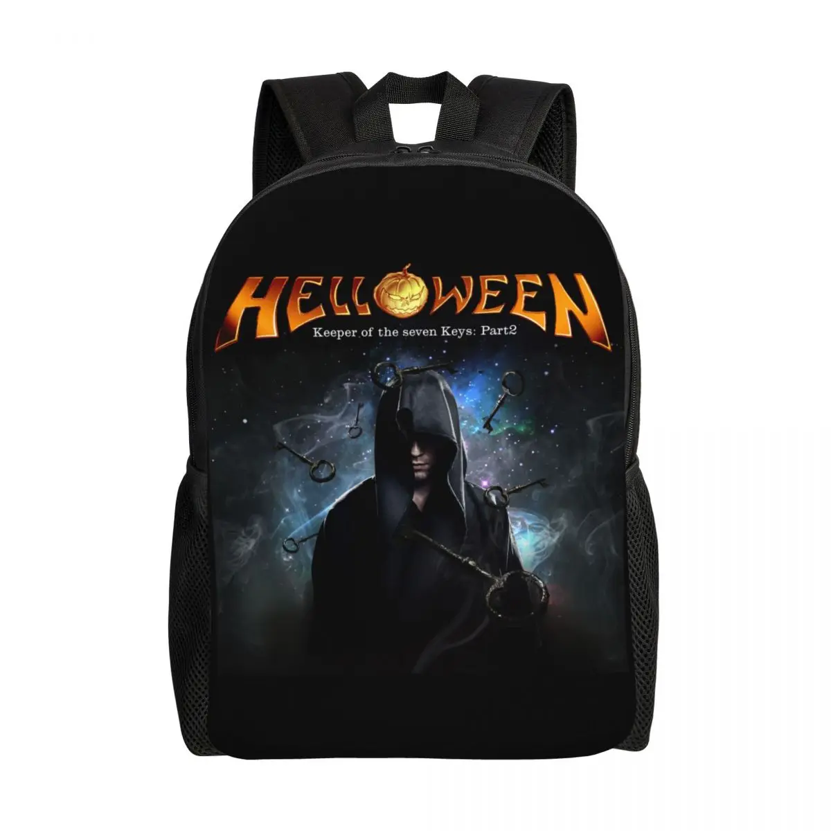 

Helloween Keeper Of The Seven Keys Part Backpack for Heavy Metal Rock School College Travel Bags Bookbag Fits 15 Inch Lapto