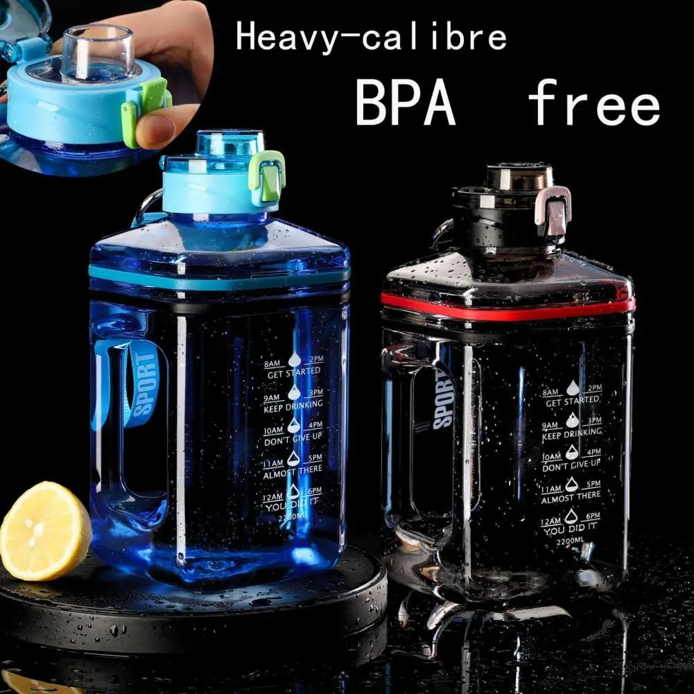 

Large Unisex Transparent Sport Water Bottle Water Bottle Large Capacity Lanyard