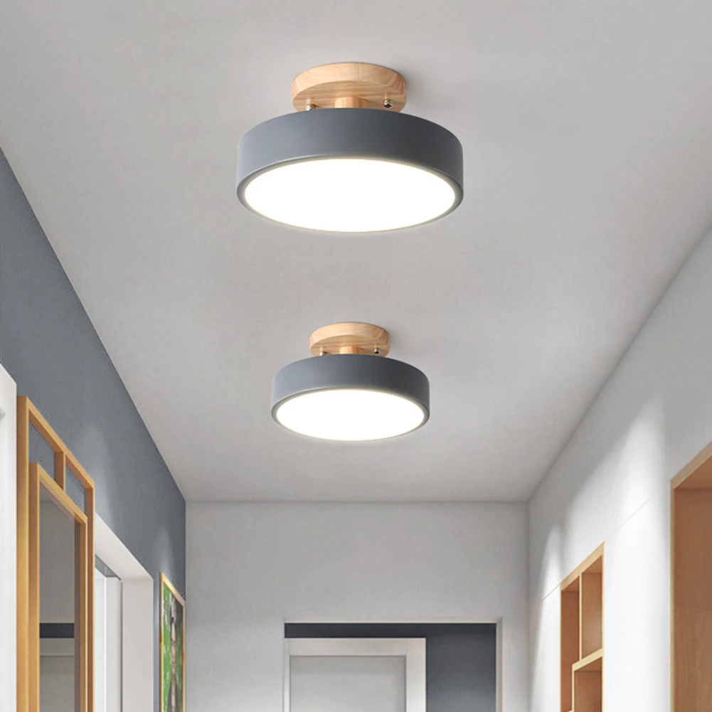 

LED Interior Lighting Energy Saving Flush Mount Ceiling Light Protect Eyes Easy Installation Durable Dimmable for Aisle Corridor