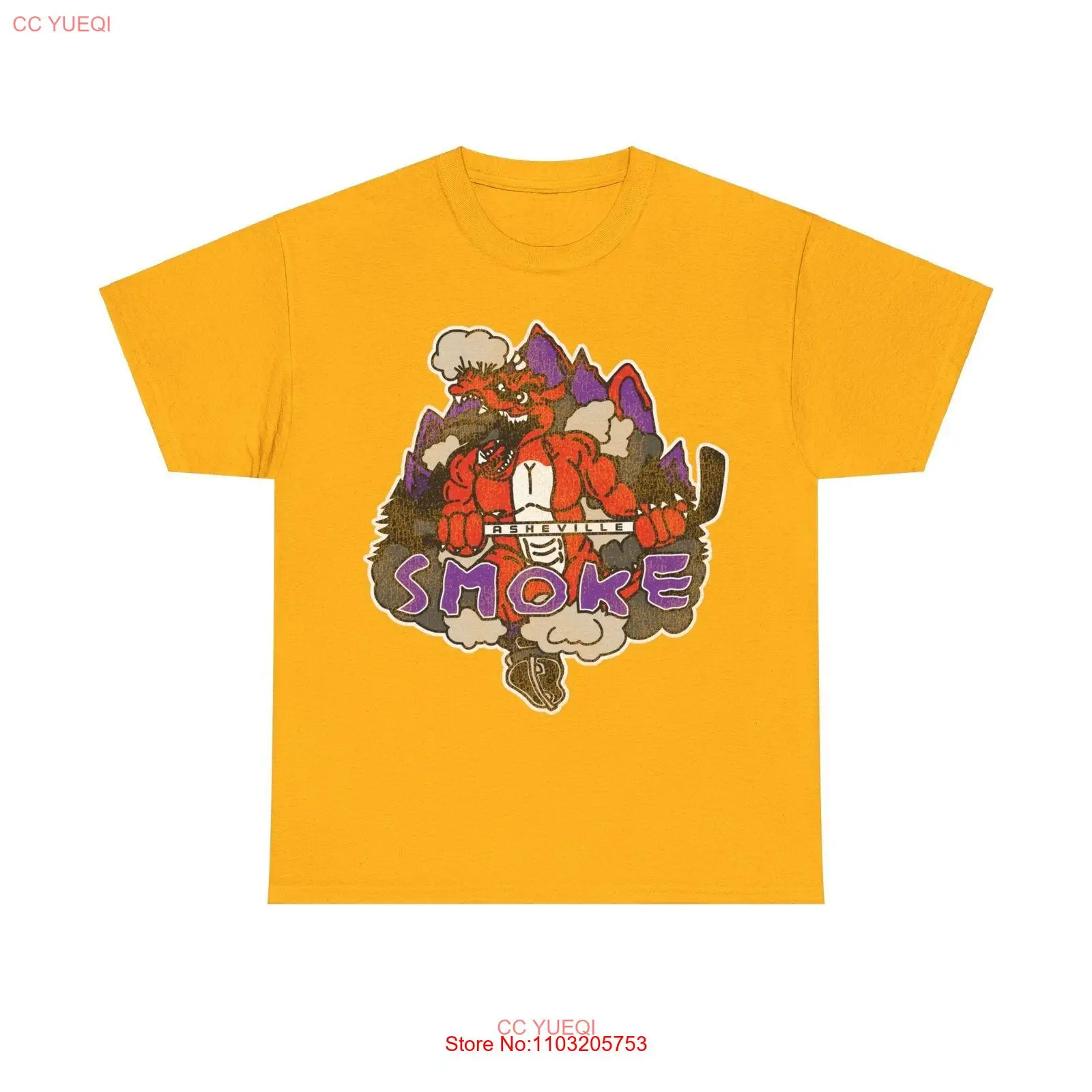 Футболка Asheville Smoke Северная Каролина для хоккея с шайбой