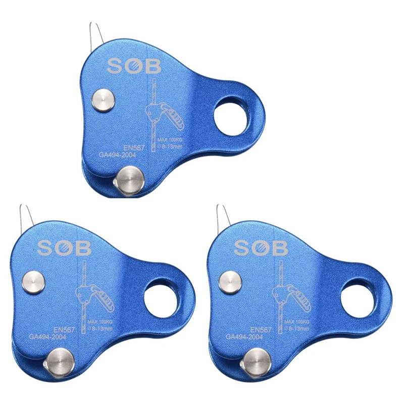 

3X Aluminum Climbing Rope Blocker For Outdoor Climbing