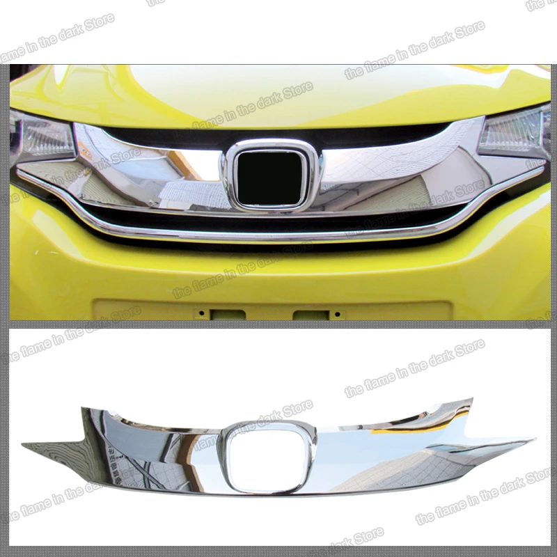 Углеродное волокно abs автомобильная передняя решетка гриль для honda fit 2014 2015 2016 2017