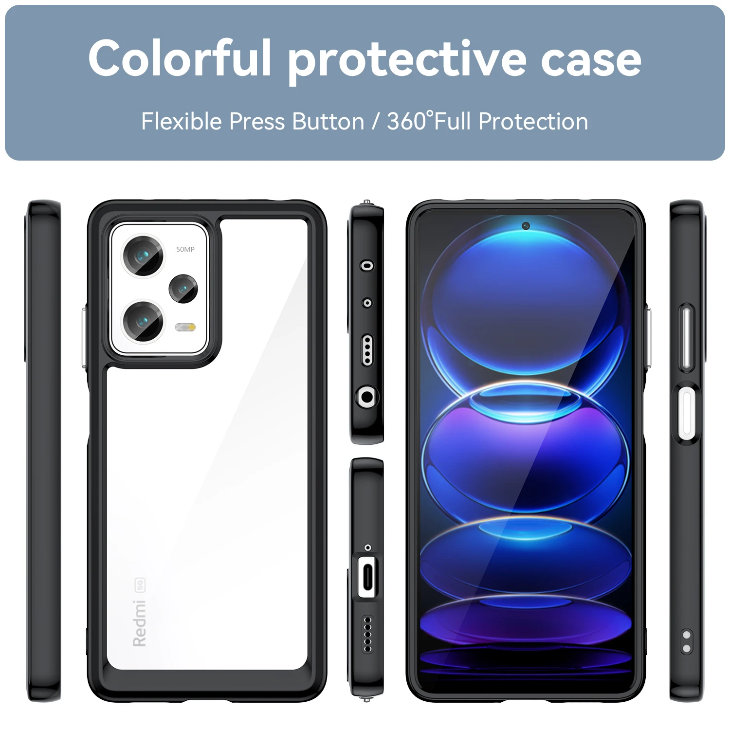 For Xiaomi Redmi Note 12 Pro Plus Case Redmi Note 9 11 12 Pro Cover Skin-feel Frosted Transparent Silicone Case Redmi Note 12 