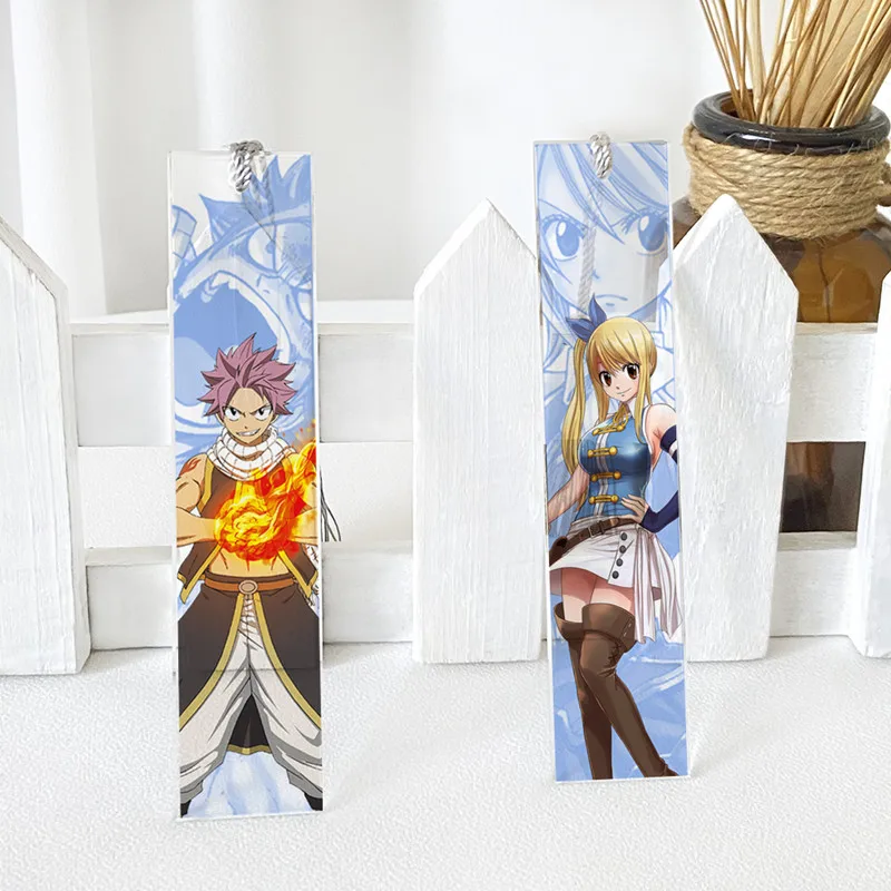 

Anime FAIRY TAIL Bookmark Creative Bookmarks Stationery Accessories Figure 3408