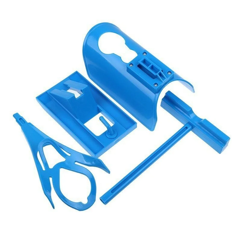 Kit de ayuda para calcetines flexibles, deslizador fácil de poner y quitar, dispositivo de ayuda para calcetines, azul