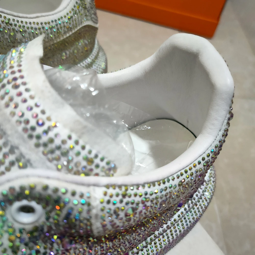 Мужская обувь со стразами красные хипстерские туфли в стиле панк КТВ