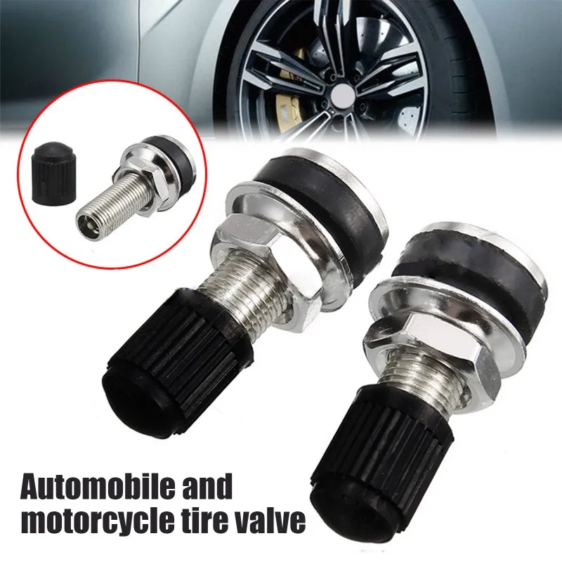 

2pcs Motorcycle Wheel Valve 32mm-Motorbike Scooter Bike Quad Tubeless Mountain Tyre Valve Dustcap General-purpose