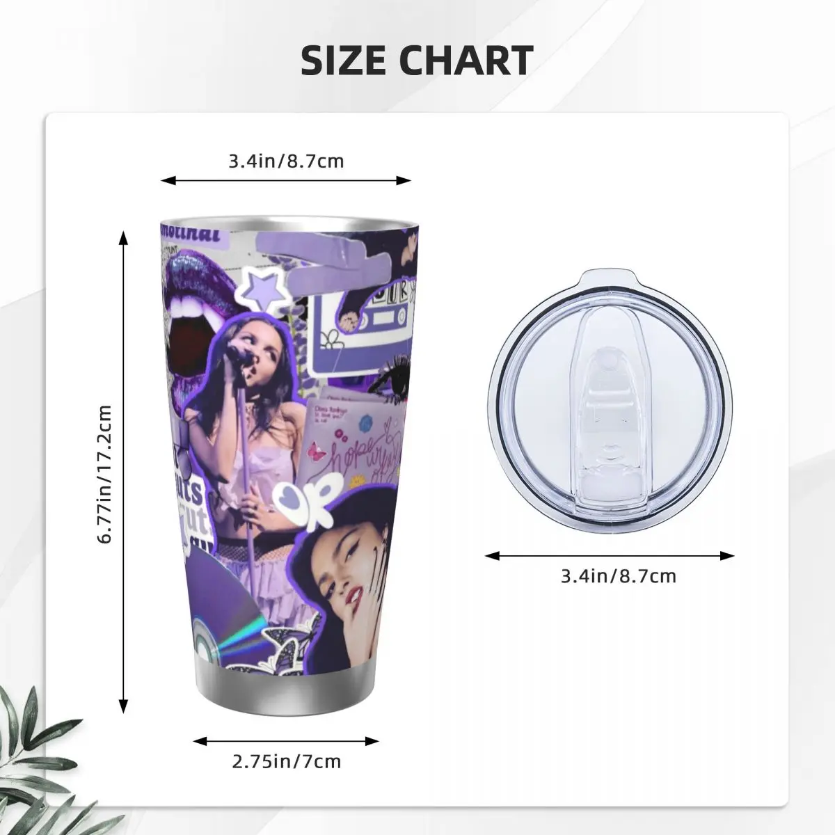 Olivia Vampire Rodrigos Sour 20 унций автомобильная кружка большой емкости герметичная чашка