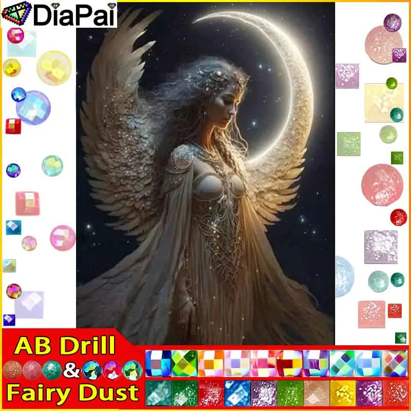 DIAPAI сказочная пыль AB алмазная живопись полная квадратная/круглая дрель 5D DIY