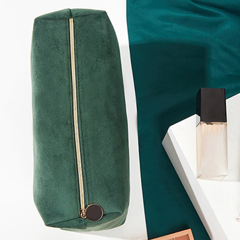 Ins Style Advanced Фланелевая тканевая косметичка Большая вместительная сумка для