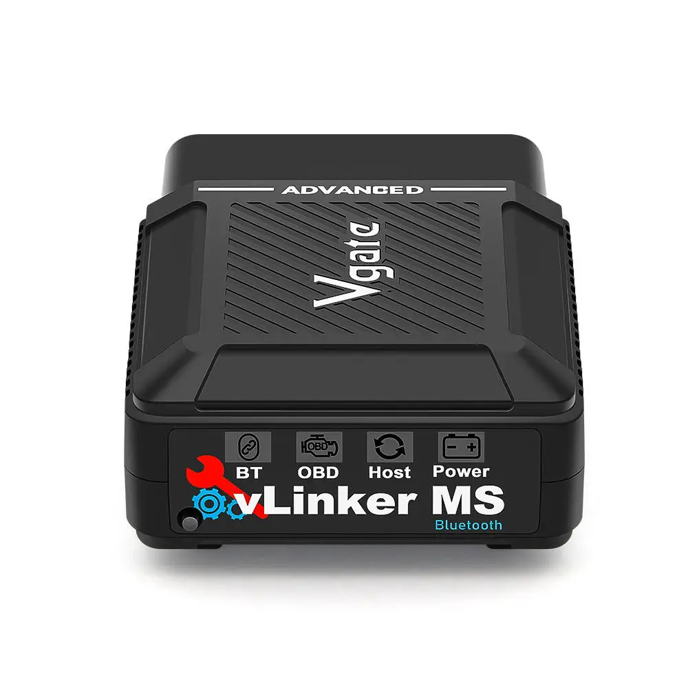Vgate vLinker MS Bluetooth MFi работает с iOS, Android и Windows, поддерживает 5 CAN-каналов, OBD-сканер для автомобилей, бесплатные обновления прошивки. (art.: 3920dcab22a06) - 3920dcab22a06