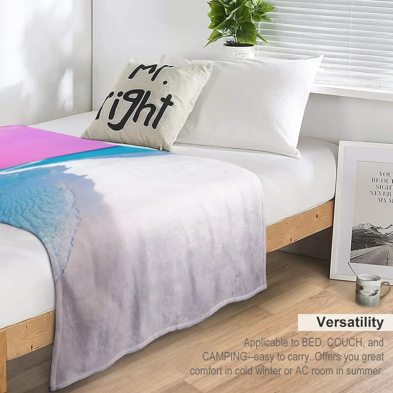 Ocean &amp Moon II # digitalart Одеяло для дивана мягкие кровати одеяла