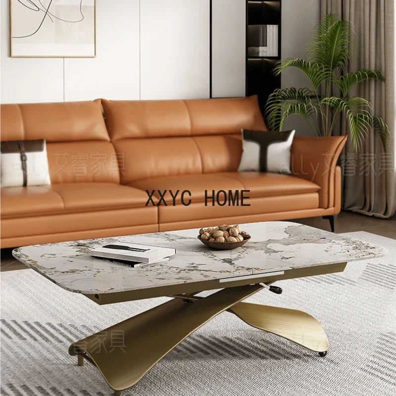 Регулируемый Простой Прозрачный напольный Маленький журнальный столик