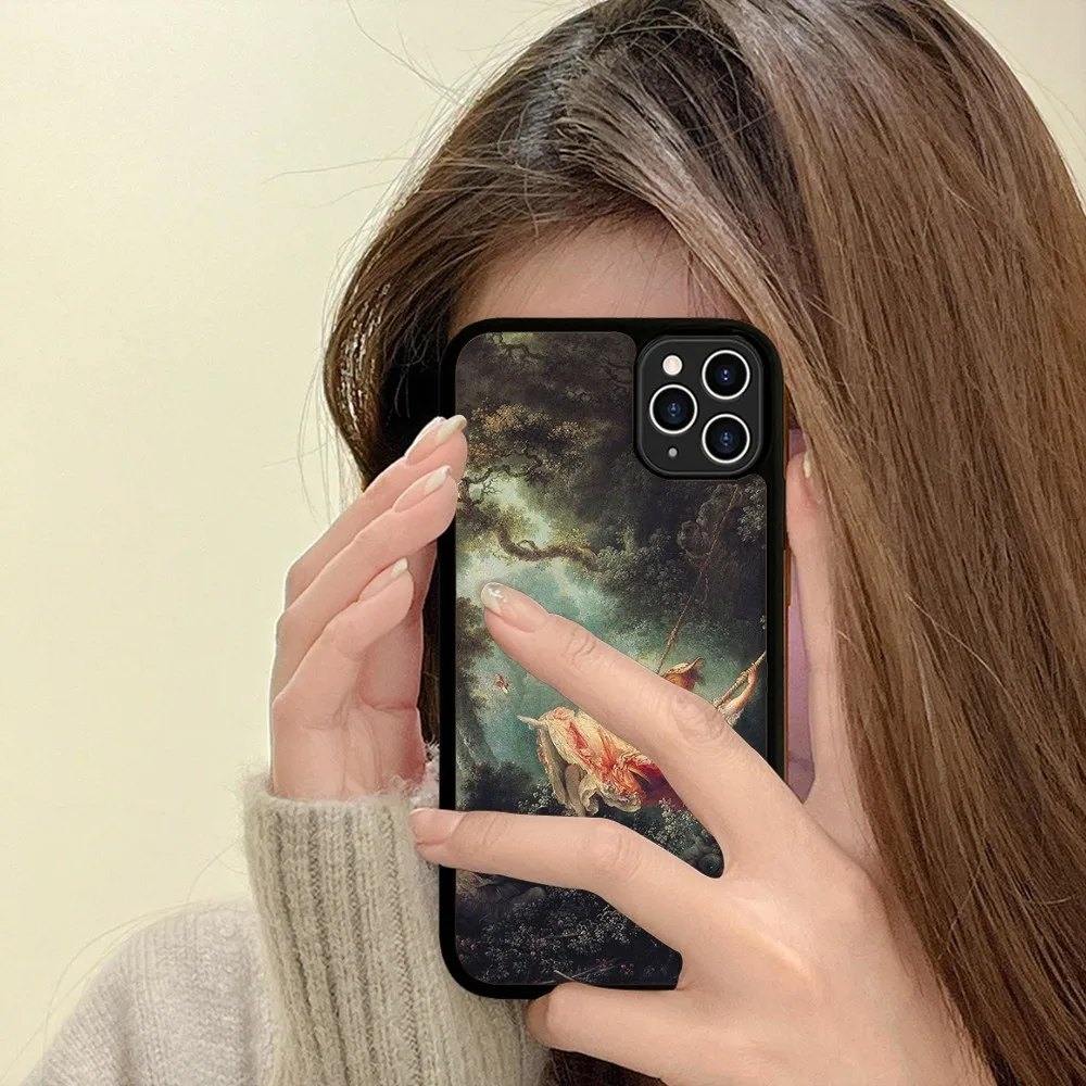 Renaissance Art Painting  Phone Case Silicone PC+TPU Case For iPhone 14 11 12 13 Pro Max 8 7 6 Plus X XR Hard Fundas