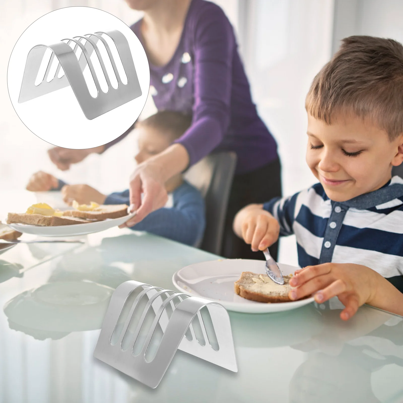 

1pc Wire Rack Bread Cooling Rack Bread Stand Display Stainless Steel Loaf Rack Breakfast Rack Cooling Rack