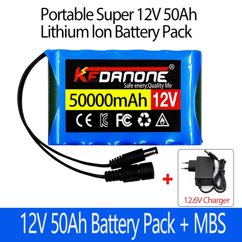 

Новая портативная литий-ионная аккумуляторная батарея 3S2P 12 в 50000 мАч, для детской лампы, резервное зарядное устройство и т. д.
