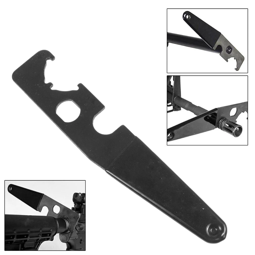 

AR15 Combo Wrench Castle Nut Wrench Barrel Nut Wrench Buttstock Tube Tool Handguard High Hardness With Rubber Handle