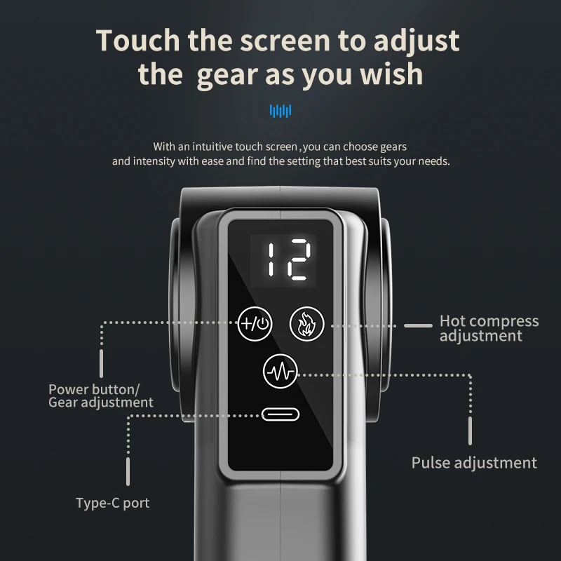 Мини-пистолет для массажа Вибрационный портативный небольшой Массажер мышц