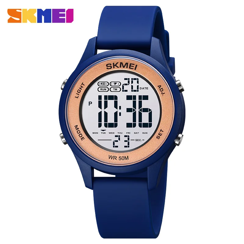 SKMEI Digital Watch For Kids Luxury Fashion Led Electronic Watches Simple Children Wristwatches Count Down Waterproof Clock