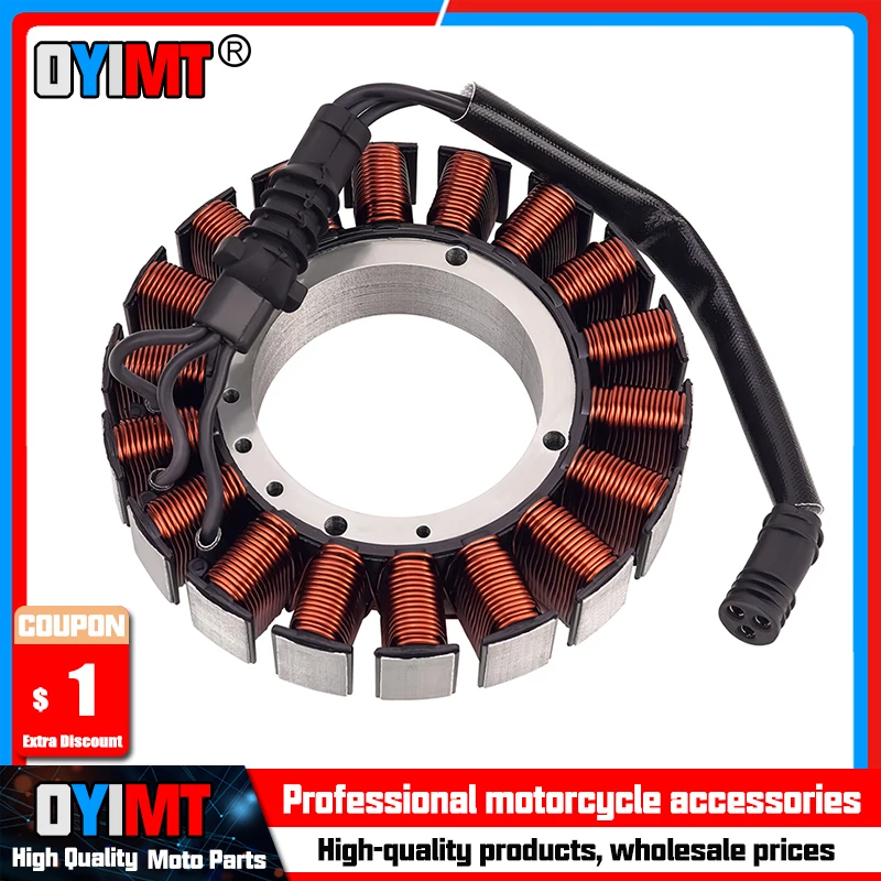 Катушка катушки статора мотоциклетного генератора Comp для Harley Electra Glide Ultra Limited 110 годовщины FLHTK FLTR FLTRX FLTR аксессуары