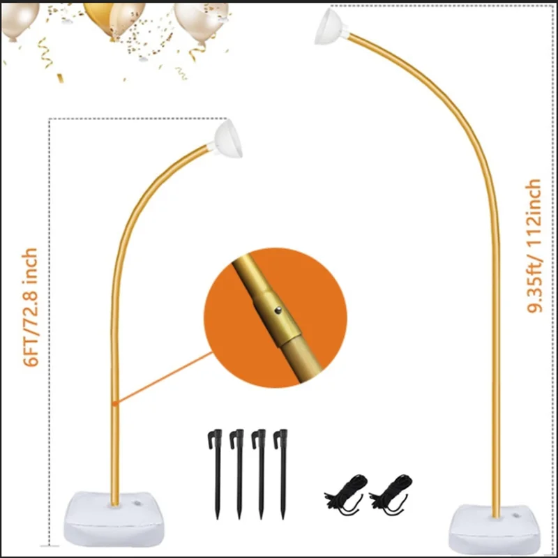 Футов и 6 футов высокая свобода изгиба половина воздушного шара набор для арки