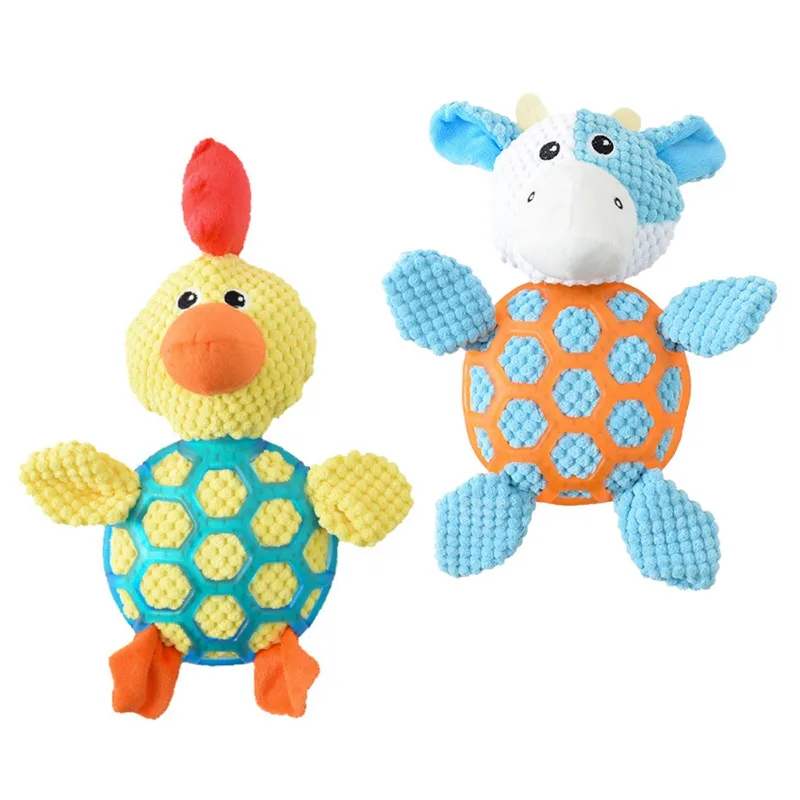 

Вельветовая плюшевая игрушка-прорезыватель для собак в форме животного