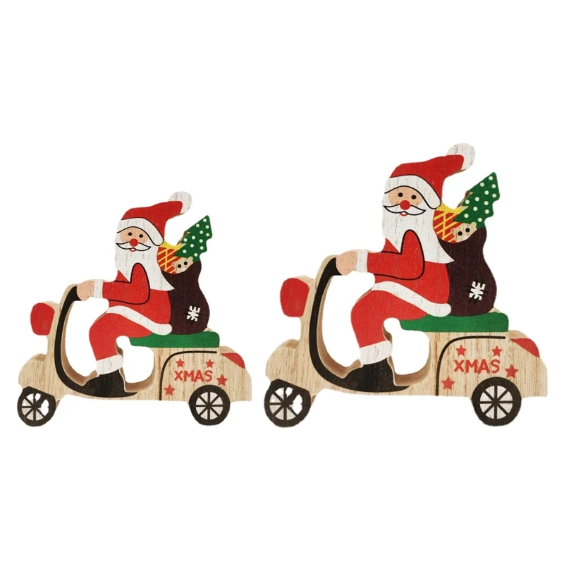 

Рождественская деревянная сумка для подарка в виде Санта-Клауса 53CA