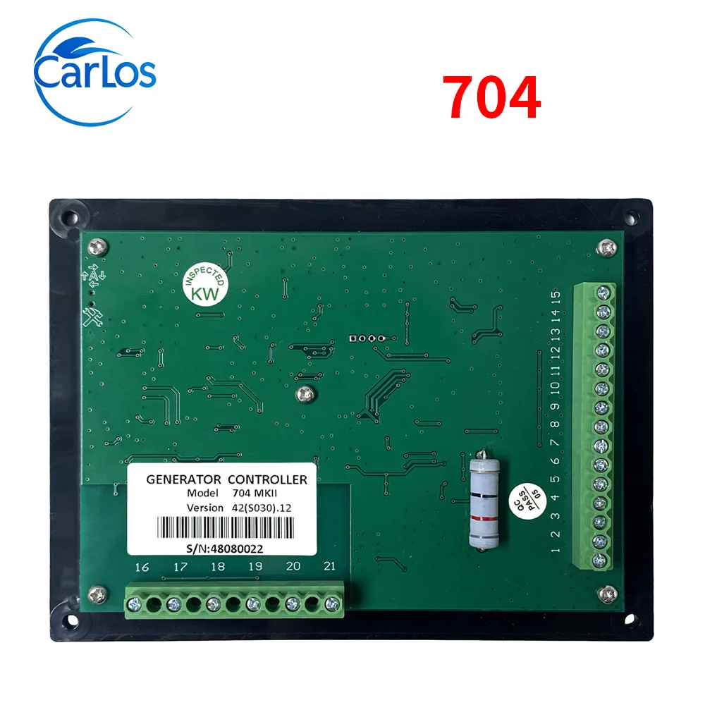Фото DSE704 mkii Контроллер двигателя генератора DSE704, блок управления AMF, автоматический запуск, панель управления при сбое электросети, плата мониторинга, запчасти для генераторных установок. №1
