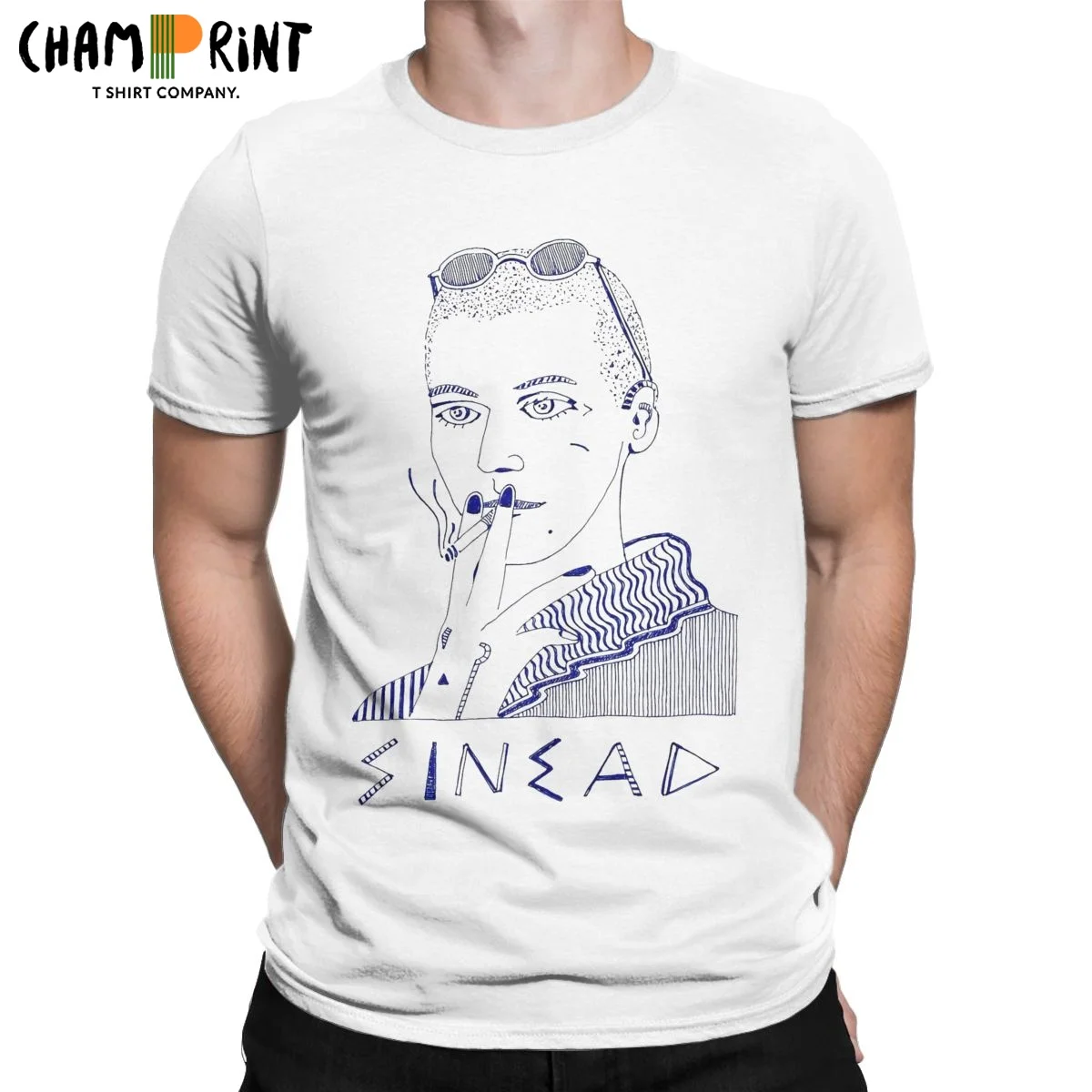 

Men's Sinead Oconnor Smoking T Shirt 90s Vintage Cotton Clothing Novelty Unisex Short Sleeve O Neck Tees Plus Size T-Shirt