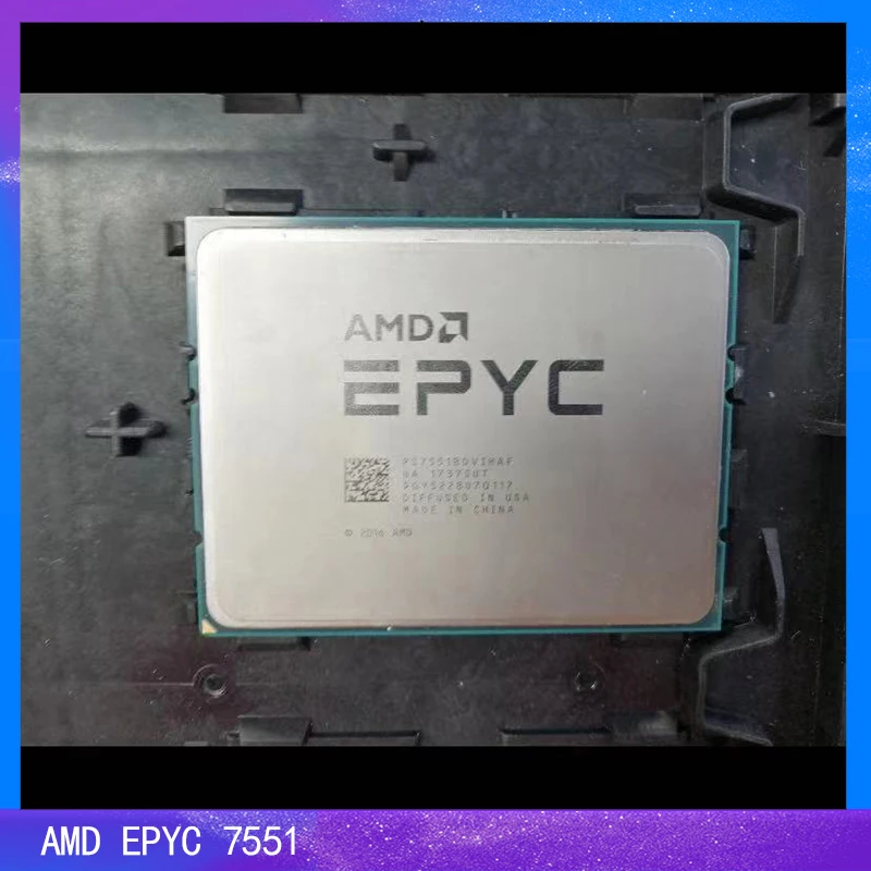 

For AMD EPYC 7551 CPU 32 Cores Server Processor 180W 64MB Socket SP3 64-Thread Boost Clock Up to 3.0GHz Base Clock 2.0GHz