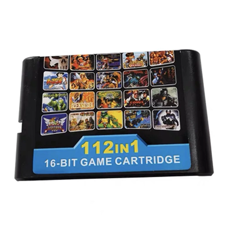 

Mega Drive 112 in 1 MD Cartridge Fight Mulit Game in One For Retro 16 Bit Game For Mega Drive Mega Genesis