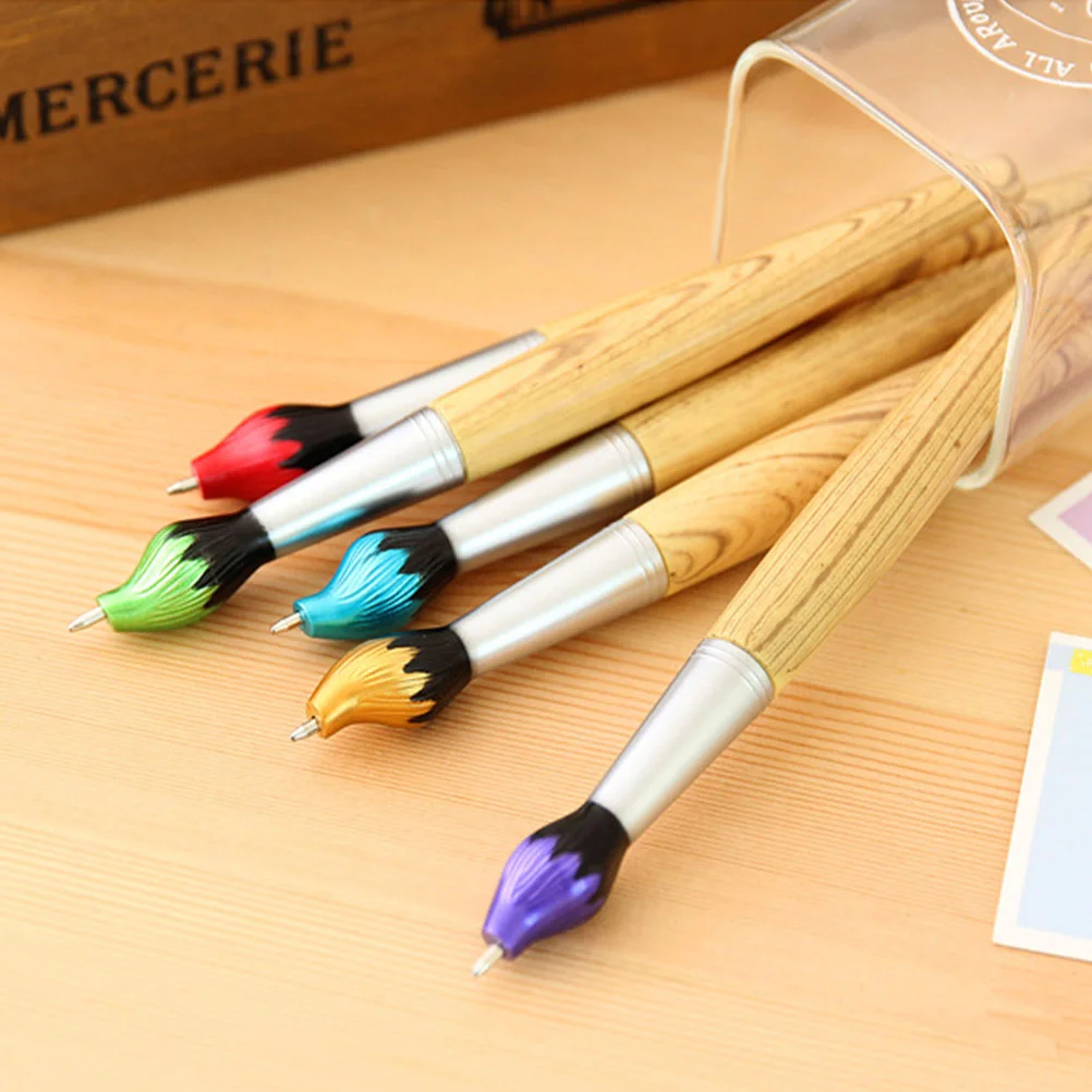 

Ballpoint Pen Novelty Wooden Pens Convenient Writing Supply Household Gift Daily Accessory