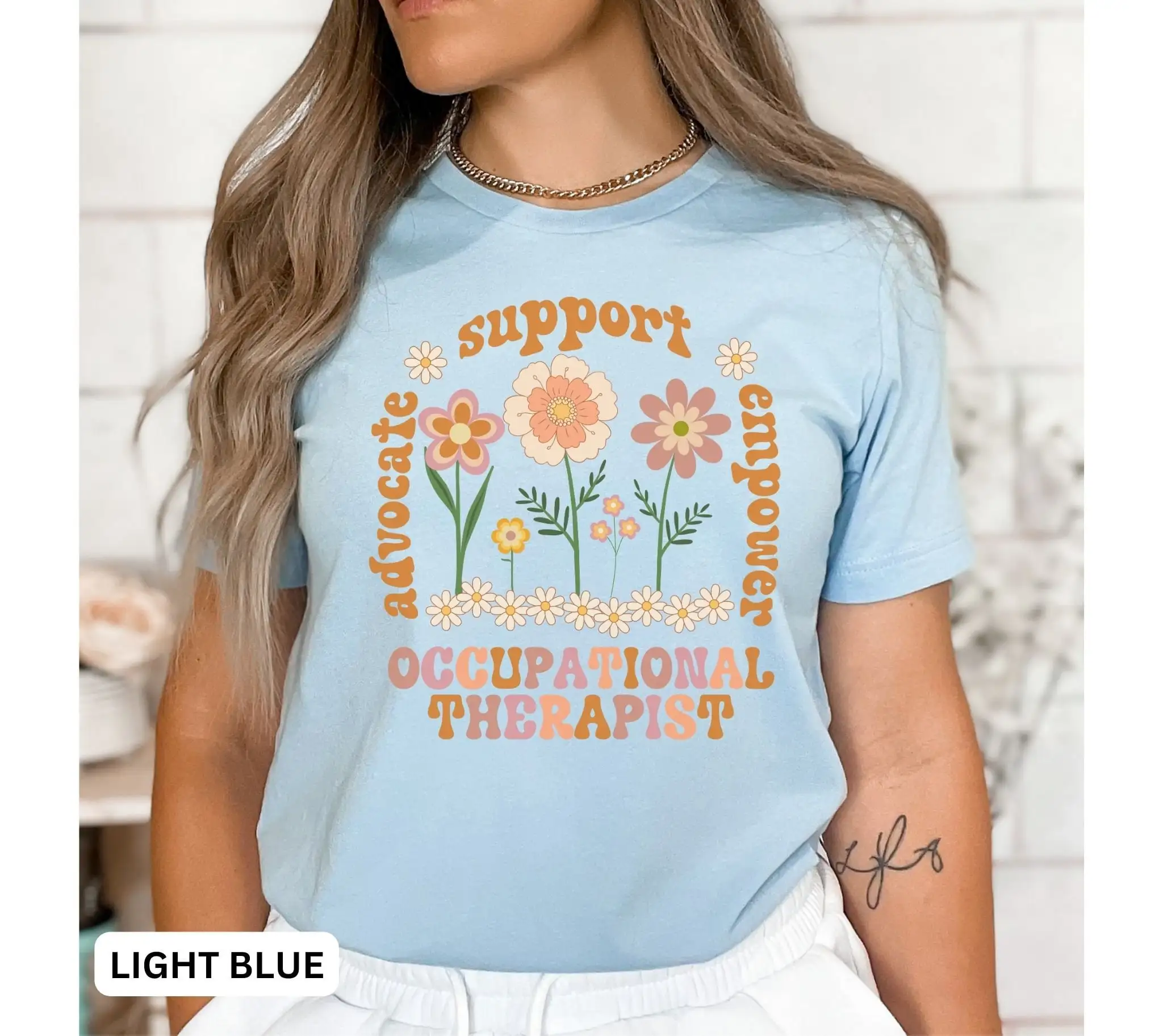 Профессиональный терапевт T Shirt Ot физиотерапия сильнодействующий защитник детей