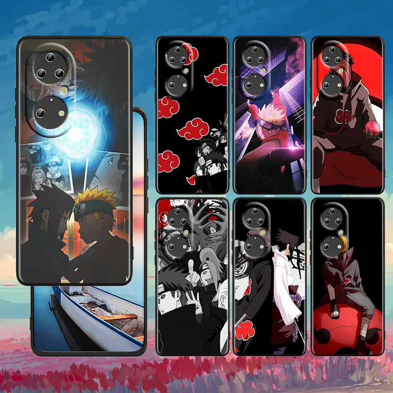 

Hot Kakashi Naruto Art For Huawei P50 P40 P30 P20 Lite 5G Pro Nova 5T Y9S Y9 Prime Y6 2019 Black Soft Silicone Phone Case